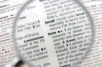 love in the dictionary
