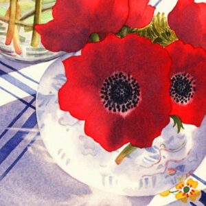 "Red Anemones" by Chris Beck, watercolor, 2009