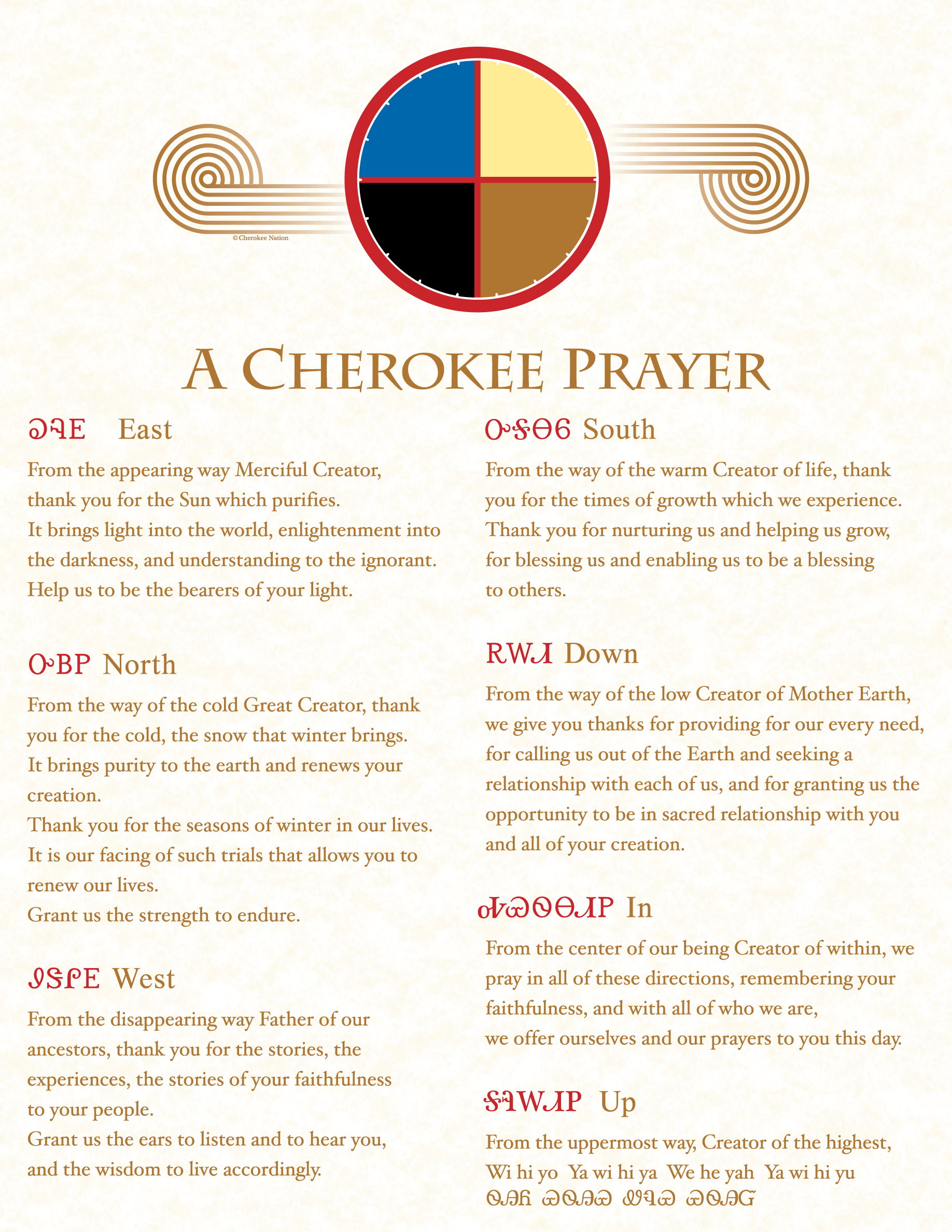 Cherokee Prayer