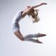 jumping woman