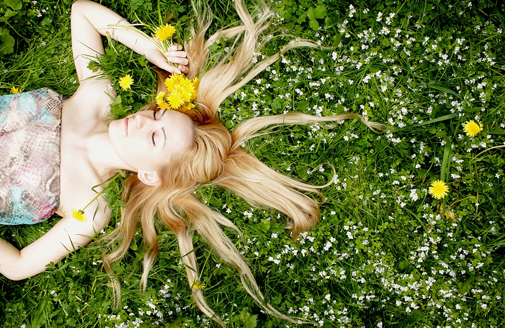 Woman in a field