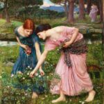 "Gather Ye Rosebuds While Ye May" by John William Waterhouse, 1909