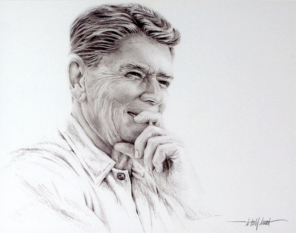 Portrait of Ronald Reagan by L. Todd Hurst