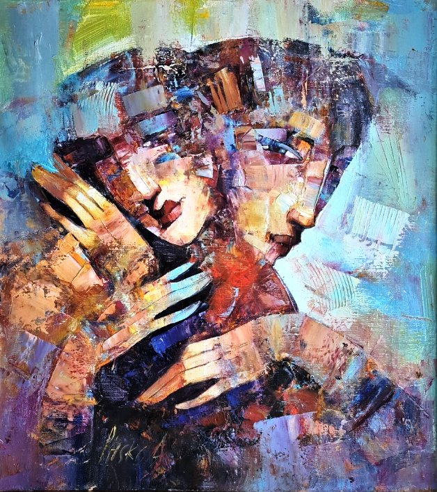 "Jealousy" by  by Giennadij Pitsko, Oil on canvas, 2019