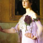 "Lady with the Violet Corsage" by Lilla Cabot Perry, 1903