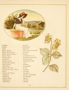 "The Language of the Flowers" illustrated by Kate Greenaway