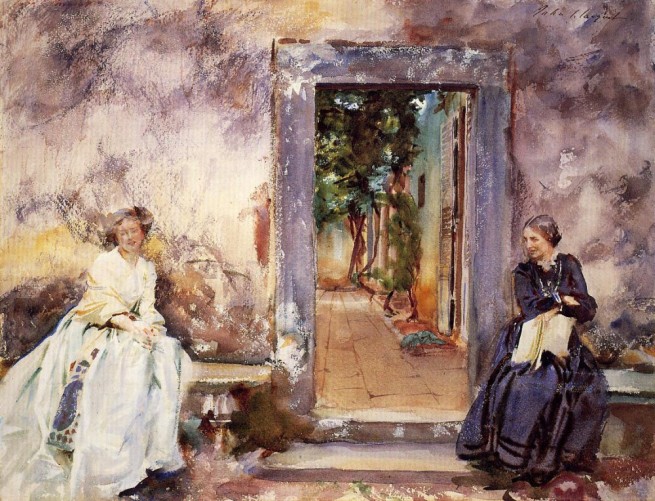 "The Garden Wall" by John Singer Sargent, 1910