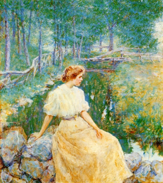 "Spring" by Robert Lewis Reid, c.1906