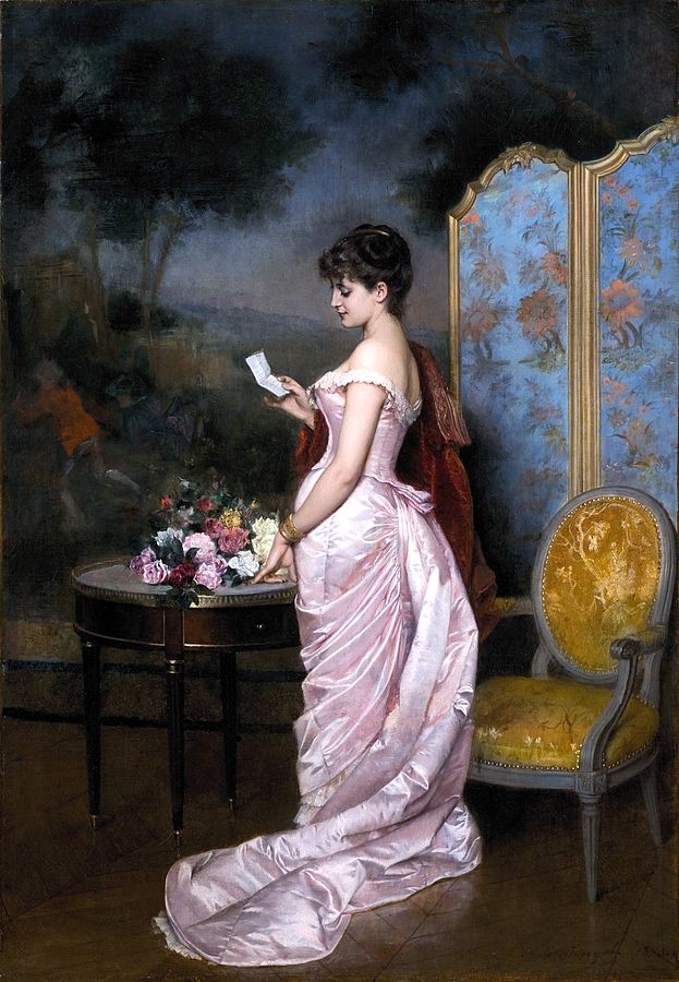 "The Love Letter" by August Toulmouche, 1883