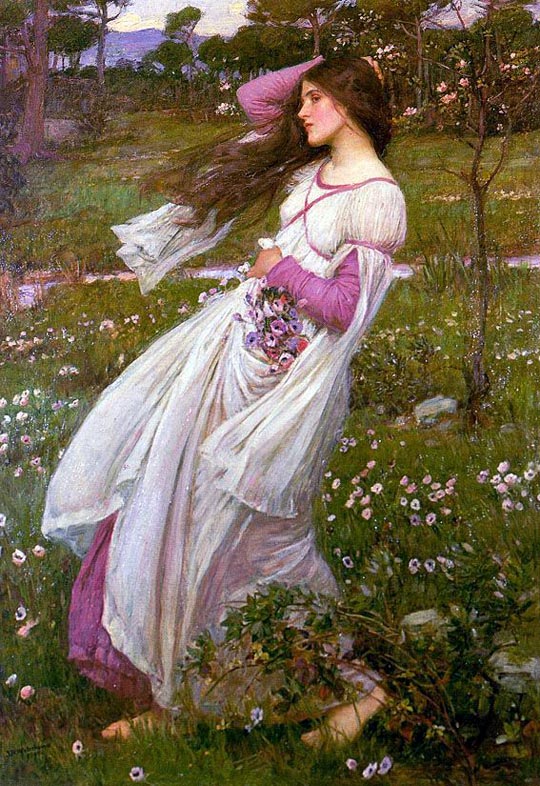"Windflowers" by John William Waterhouse, 1903